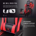 thumbnail image 6 of Vitesse gaming chair, 2024 Racing style gamer chair for teens,Comfortable High Back game chair,Lumbar Support and Headrest Computer Desk Chair with Height Adjustable Swivel Office Chair, 6 of 7