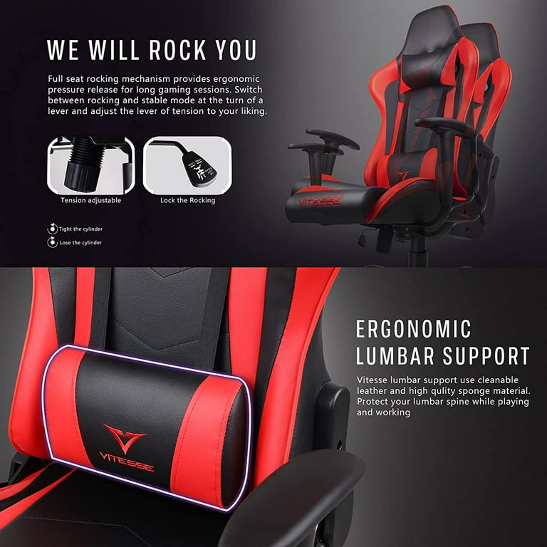 Vitesse gaming chair, 2024 Racing style gamer chair for Vitesse gaming chair, 2024 Racing style gamer chair for
