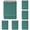 Blackish Green, variant on 6Pcs Spiral Notebook with Waterproof, 3.9x5.5 Pocket Small Notebook with College Ruled Lined, Journaling Notebooks for Office Outdoor Activities