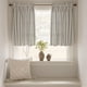 thumbnail image 3 of Cortinas de cocina Jinchan de lino a rayas, 36 cm, 2 paneles, 3 of 8