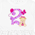 thumbnail image 4 of Inktastic Second Birthday with Cute Puppy and Butterflies Girls Toddler Dress, 4 of 5