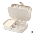 thumbnail image 1 of Wbxfbo Double-Layer Leather Jewelry Storage Box with Portable Design ,Multi-Compartment Organizer for Rings Earrings Necklaces ,Travel-Friendly Anti-Oxidation Display Case, 1 of 8