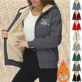 thumbnail image 6 of qucoqpe Women's Christmas Full Zip Hoodies Cozy Long Sleeve Fleece Sweatshirt Jacket, 6 of 6