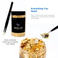 thumbnail image 5 of Rolio Metallic Foil Flakes, 3 Bottles (Gold, Copper, and Silver), Imitation Gold Foil Flakes for Epoxy, Nail Art, Painting, DIY Arts & Crafts, Slime, Face & Eye Makeup, Resin Jewelry 5g/0.17 oz Each, 5 of 5