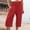 Watermelon Red, variant on Itsame Womens Loose Long Pants Relaxed High Waisted Wide Leg Sweatpants Watermelon Red Size S
