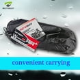 thumbnail image 6 of Motorcycle Rain Suit,Waterproof Hi Vision Reflective Bicycle Rain Coat with Adjustable Hood (Black, X-Large), 6 of 8