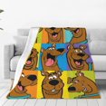 thumbnail image 1 of Manta de viaje de felpa suave de Scooby Doo para dormitorio, sala de estar, sofá, oficina, regalo para todas las estaciones para mujeres, hombres, niñas y niños, 1 of 7