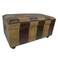 thumbnail image 1 of International Caravan Carmel Simili Cuir Bench Trunk in Mix Pattern, 1 of 2