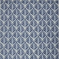 thumbnail image 4 of HomeRoots 505665 6 x 9 ft. Blue Floral Stain Resistant Non Skid Rectangle Area Rug, 4 of 5