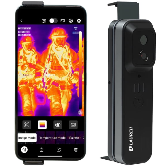 Wireless Thermal Imaging Camera, 256x192 Resolution, 25Hz Infrared Camera with WiFi for Android & iOS, -4°F to 1022°F IP54 for HVAC Home and Mechanical Maintenance