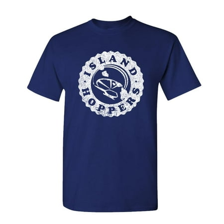 ISLAND HOPPERS - magnum 80's retro tv show - Mens Cotton T-Shirt