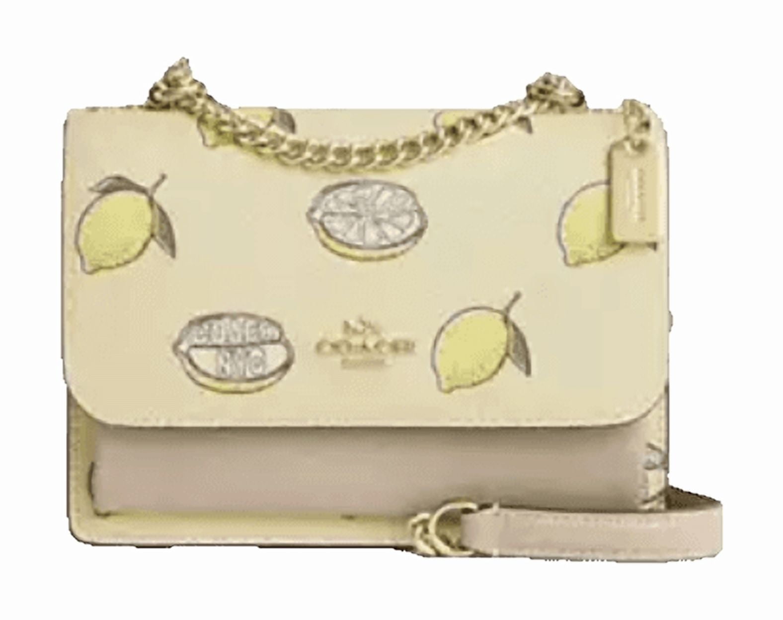 Coach Anna Foldover Clutch Crossbody With Leopard Print And