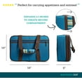 thumbnail image 5 of Rachael Ray Expandable Lasagna Lugger Stripe Marine Blue, 5 of 7