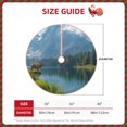 thumbnail image 2 of Sikiie Majestic Deer Mountain Lake Christmas Tree Skirt, Christmas Tree Decorations, Christmas Decor, Tree Mat Decoration(30-48IN)-30", 2 of 6