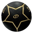 thumbnail image 2 of Spalding Highlight Black/Gold Rubber Outdoor Basketball, Size 7 (29.5"), 2 of 3