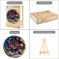 thumbnail image 4 of Wooden Puzzle for Adults-Wooden Puzzle  Shape  3D Universe Wooden Jigsaw Puzzle for Adults, Best Gift, Wood Puzzles, Challenge Wooden Jigsaw Puzzle 17.3 * 17.3in 450pcs, 4 of 7