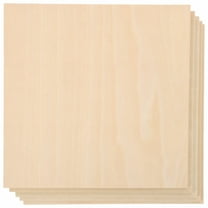 SELIVO 3.9X3.9in Plywood Sheets - 5pcs Unfinished Wood Planks for DIY Crafts & Projects