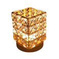 thumbnail image 2 of Kuymtek Lámpara de mesa de cristal nórdico Carga USB LED Atmósfera moderna Luz de noche junto a la cama, 2 of 7