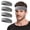 GRAY, variant on Elastic Wide Headbands for Men and Women, Cooling Moisture Wicking Headbands, Pack of 4