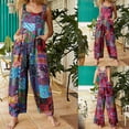 thumbnail image 2 of DcoolMoogl Women Overalls Plus Size Summer Casual Jumpsuit Boho Suspender Romper Pants with Pockets Bohemian Style Trousers, 2 of 6