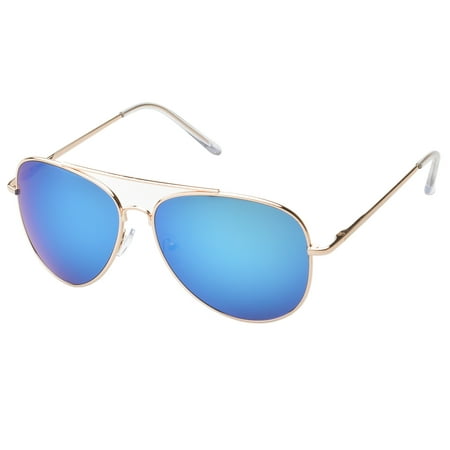 MLC Eyewear 'Knoxville Double Bridge Aviator Fashion Sunglasses in Blue