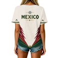 thumbnail image 5 of 2026 New Mexico Soccer Jersey Adult, Mexican Jersey Soccer T-Shirt, Mexico National Team Pattern V-Neck Short Sleeve Athletic Casual Football Top for Adult, 5 of 6