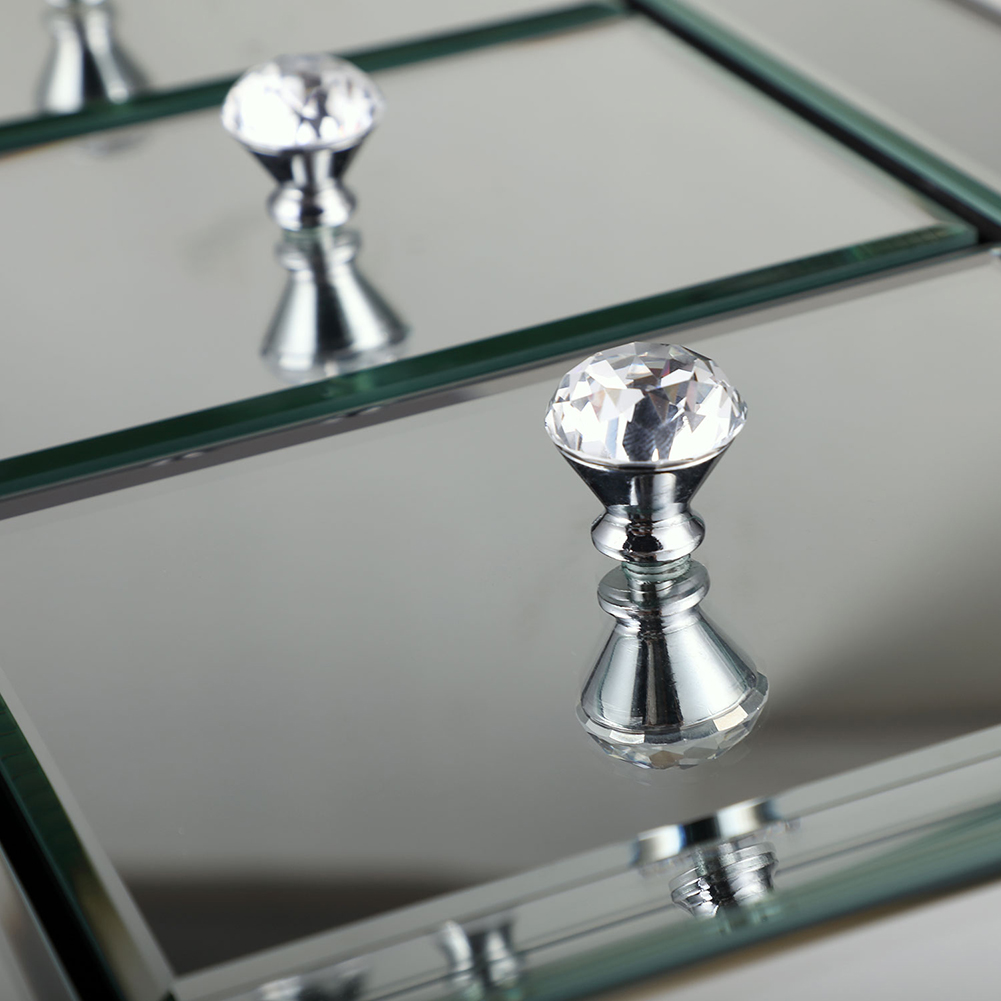 Kadyn 3 Drawer Mirrored End Table, End/Side Tables Living Room Bedroom Bedside, Silver Kadyn 3 Drawer Mirrored End Table, End/Side Tables Living Room Bedroom Bedside, Silver