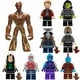 thumbnail image 1 of Set de 9 Figuras de Bloques de Construcción - Osos Guardianes del Espacio, Acción DIY para Niños y Coleccionistas, 1 of 4