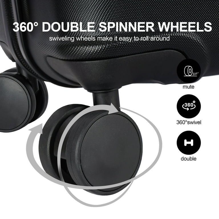 GinzaTravel 3-Piece Hardshell Spinner Luggage Set, 28 inch