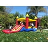 JumpOrange Red Castle Bounce House for Kids and Toddlers (with Blower)