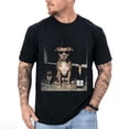 thumbnail image 3 of Vintage Pitbull Drinking Champagne Comfort Graphic Casual T-Shirt for Men and Women, 3 of 6