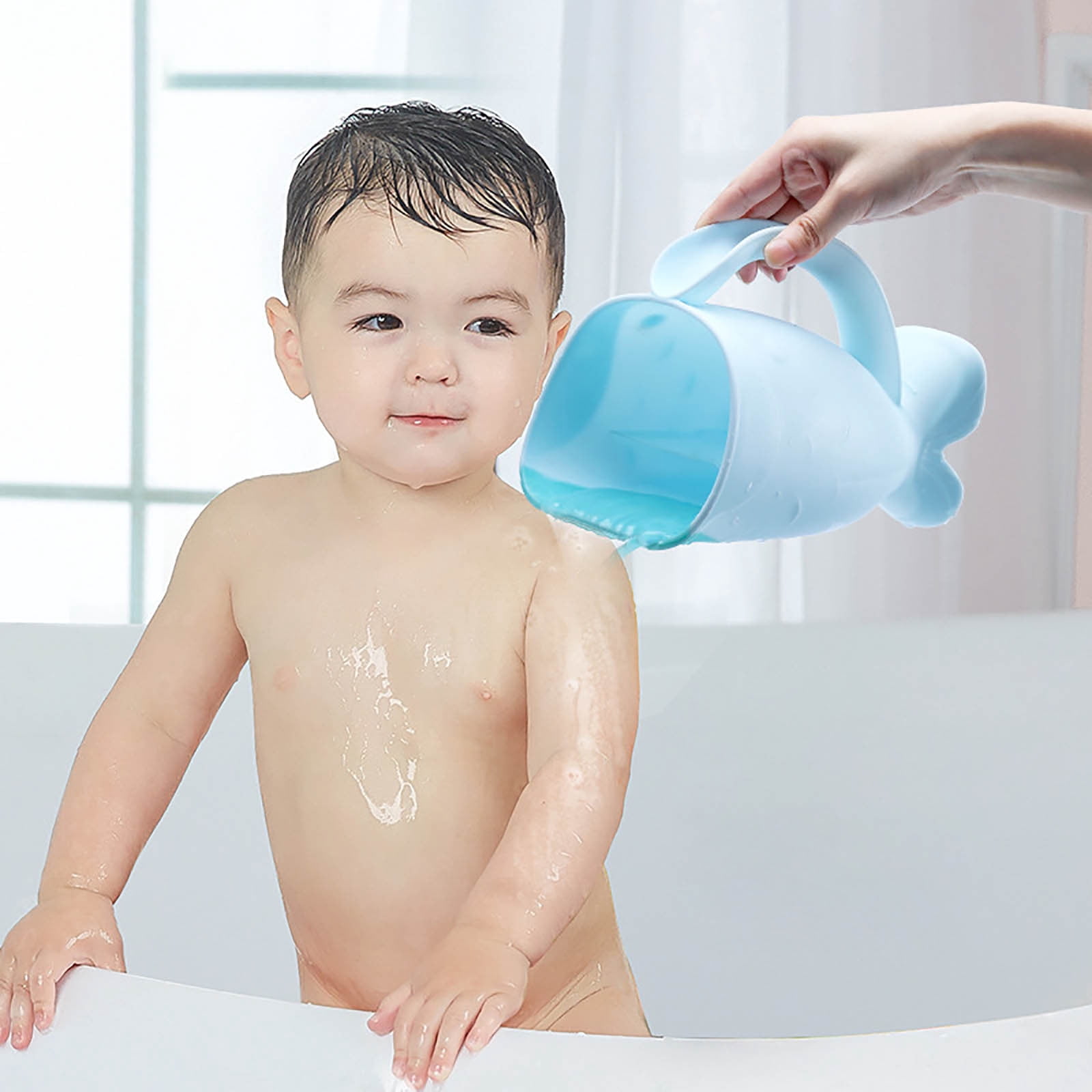 Jarra De Baño Para Bebé – Taza De Enjuague Con Diseño Animado, Ideal Para Ducha Y Juguetes De Agua (Color Surtido)