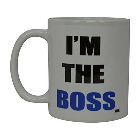 Best Funny Coffee Mug Husband Wife I'M the Boss Novelty Cup Wife Great Gift Idea For Men or Women Married Couple Spouse Lover Or Partner