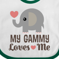 thumbnail image 4 of Inktastic My Gammy Loves Me Grandchild Boys or Girls Baby Bib, 4 of 4