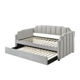 thumbnail image 2 of Acme Peridot Daybed & Trundle (Twin Size) in Dove Gray Velvet, 2 of 4