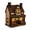 B, variant on Fall Tabletop House Decoration with Lighted Glow and Pumpkin Cabin Resin Halloween Accent for Mantel and Shelf Scenes