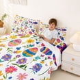 thumbnail image 3 of Erosebridal Easter Eggs Full Size Sheets for Kids, Groovy Flower Bed Sheets, 4pcs, 3 of 5