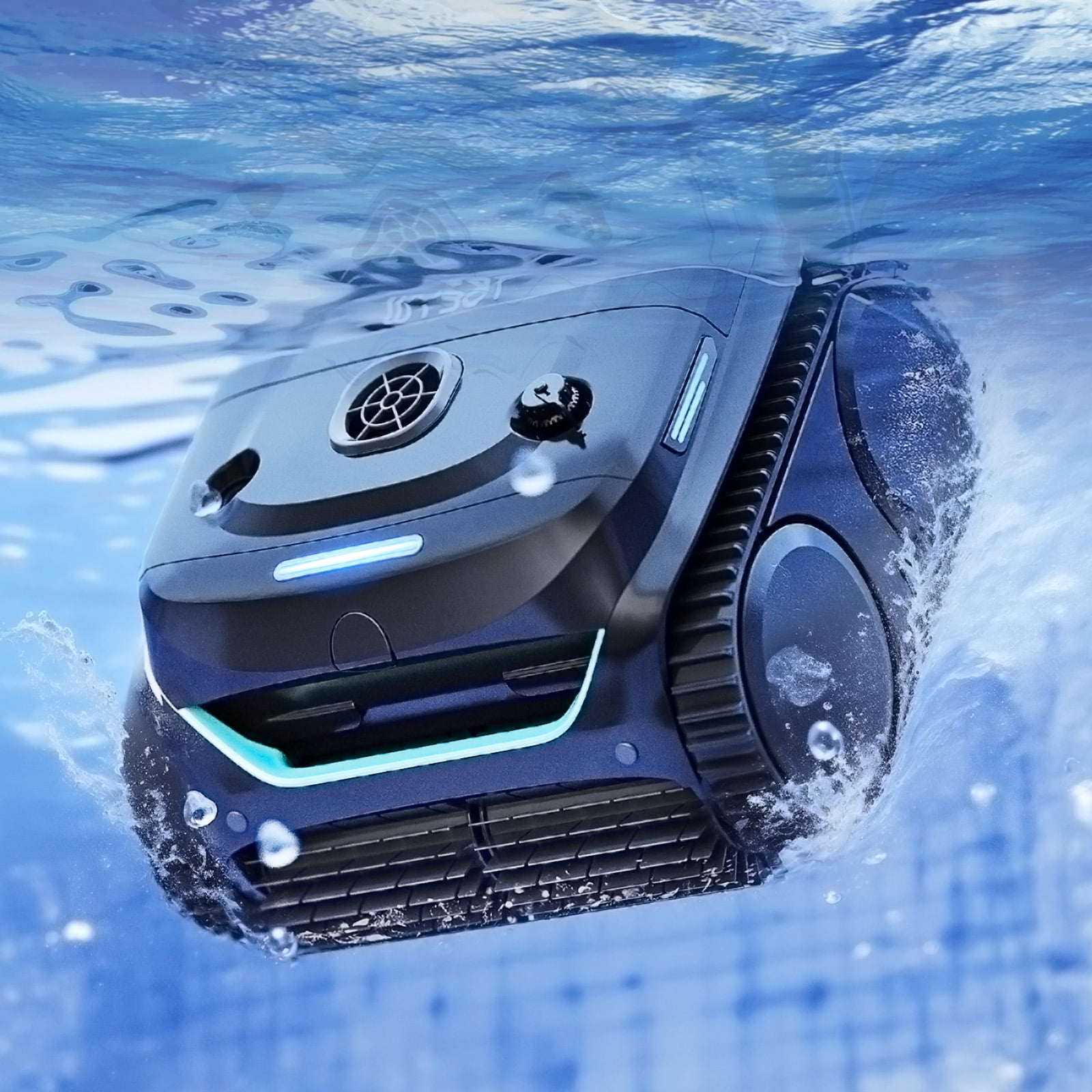 WYBOT C2 Cordless Robotic Pool Cleaner, Wall Climbing, Waterline Cleaning, App Control, Smart Navigation, Dual Filtration, Pool Vacuum for Inground & Above Ground Pools, Black & Green