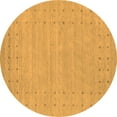 thumbnail image 1 of Ahgly Company Indoor Round Abstract Orange Contemporary Area Rugs, 8' Round, 1 of 1