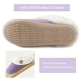 thumbnail image 4 of ULTRAIDEAS Women's Fuzzy Comfy Fleece Lined Winter Slippers with Memory Foam Warm Knit House Slippers for Women Slip on Indoor Outdoor Bedroom House Shoes, 4 of 6