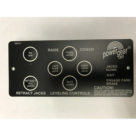 lippert leveling electronic pad touch manual gear control power