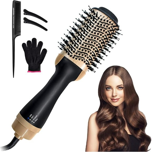 Cepillo Secador de Cabello Shoonlo Multifuncional Oro