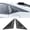 Carbon Fiber Print, variant on Ikon Motorsports 2PCS Side Quarter Window Louver Scoops Compatible With 2022-2026 Honda Civic Hatchback & Type R, Matte Black IKON Style ABS Plastic