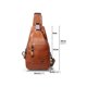 thumbnail image 4 of Bolso bandolera de cuero para hombre Bolso de hombro Bolso de deporte Bolso de ocio Mochila de cuero amarillo retro, 4 of 4