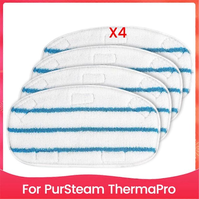 Steam Cleaner Accessories for ThermaPro 10-in-1 Steam Mop Cleaner Washable Microfiber Pads for Hardwood Floor