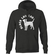 lab cab funny pet owner driving love Hoodies for Men Large Dark Gray