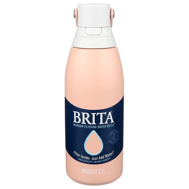 Botella BRITA Botella de agua de acero inoxidable con filtro 946 ml