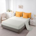 thumbnail image 4 of Castle Fairy Minimalism Vertical Strip 7-Piece Twin Bedding,Abstract Linear Pattern Bedding Comforter Set,Mustard Yellow Rust Red,Reversible, 4 of 7
