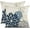 Blue Grey, variant on Blue and Gray Floral Pillow Covers 18x18 Set of 2 Outdoor Waterproof White Colored Decorative Throw Pillows Summer Pillowcase Linen Cushion Case Decor for Couch Patio Funiture Garden Porch