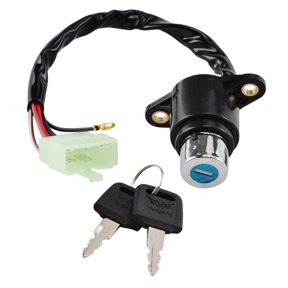 Motorcycle Ignition Switch with Wire & 2 Key For Honda Hawk 400 CB400T 1980-1981